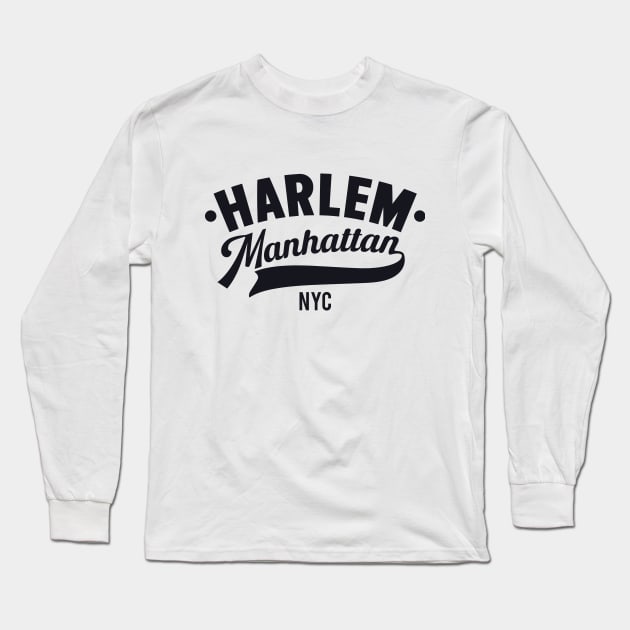 Harlem Logo - Manhattan, New York Long Sleeve T-Shirt by Boogosh